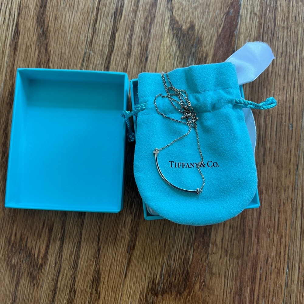 Tiffany and co silver smile small